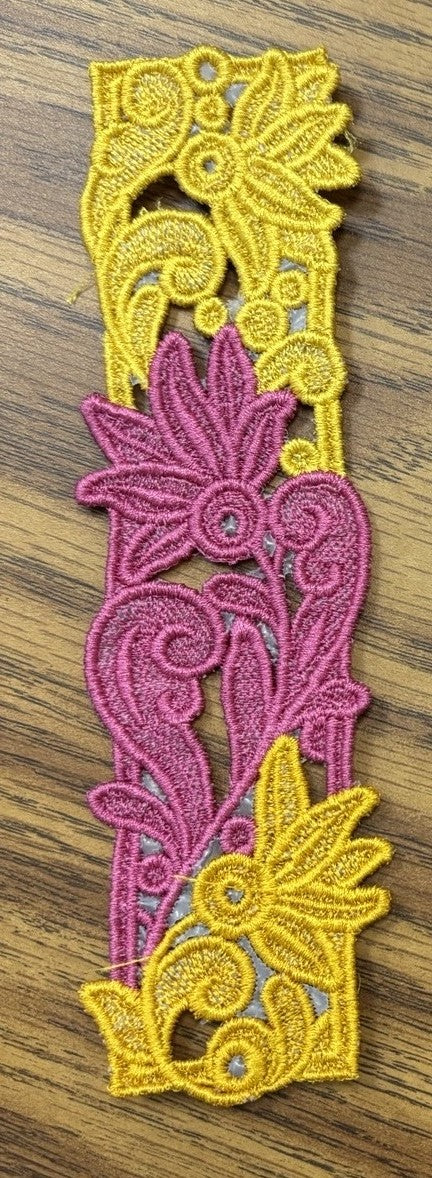 Introduction To Machine Embroidery: Free Standing Lace Bookmark