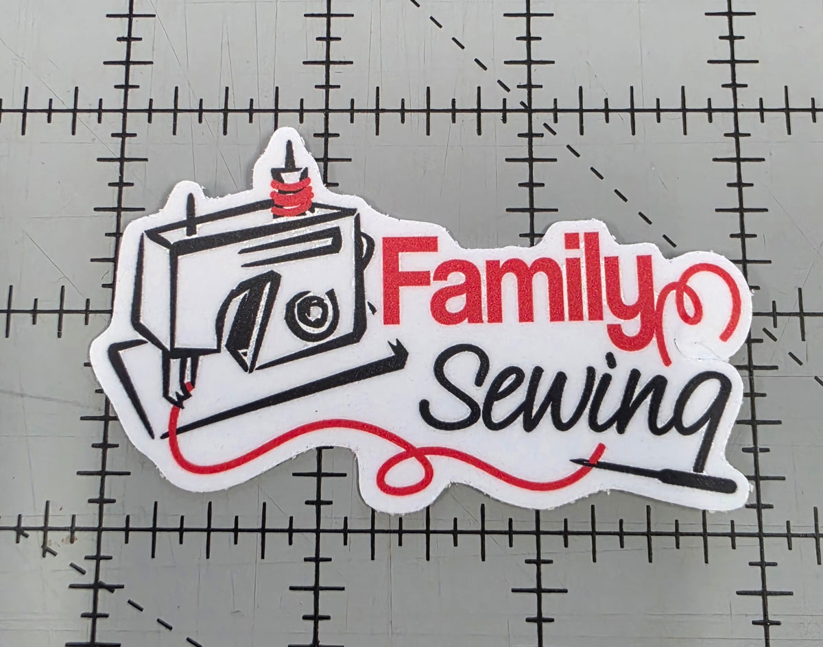 Family Sewing Sticker