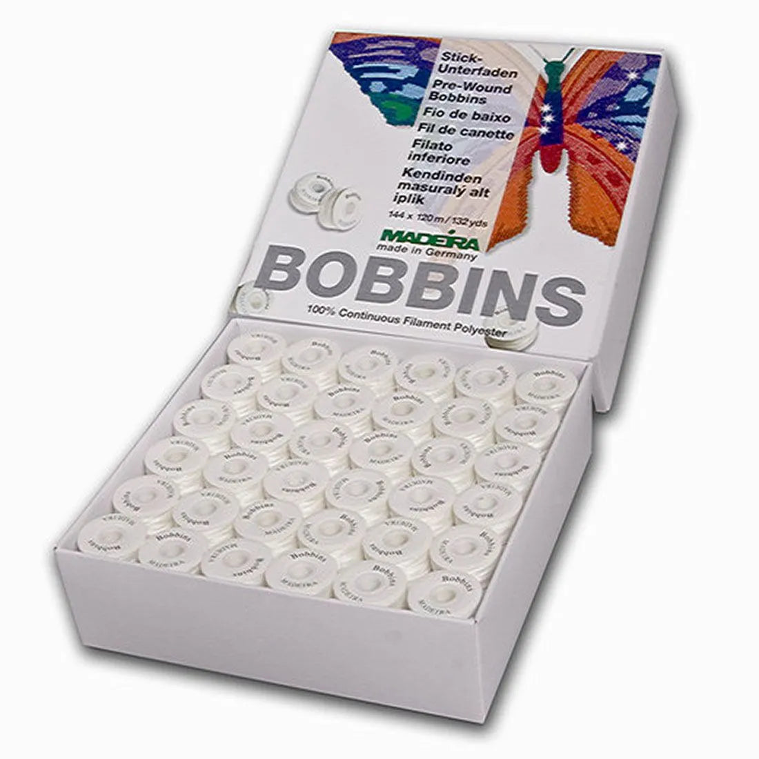 Class L pre-wound bobbins Madiera -  Multineedle Embroidery