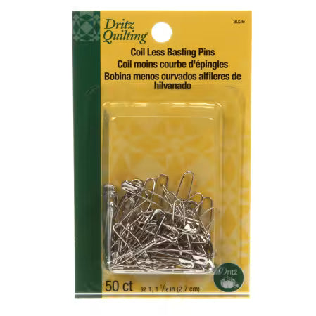 Curved Coiless Safety Pin Size 1 50ct Dritz