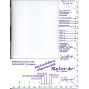 Creative Notions Embroidery Placement Ruler JR.
