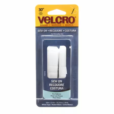Velcro Strip White 3/4in x 30in