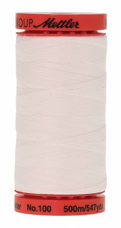 Metrosene Poly Thread 50wt 500m/547yds White Old Number 1145-0002