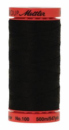 Metrosene Poly Thread 50wt 500m/547yds Black Old Number 1145-0003