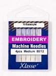 Klasse Titanium Embroidery 80 4 Needles