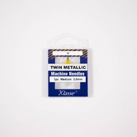Klasse Twin Metallic  3.0mm/80 1 Needle