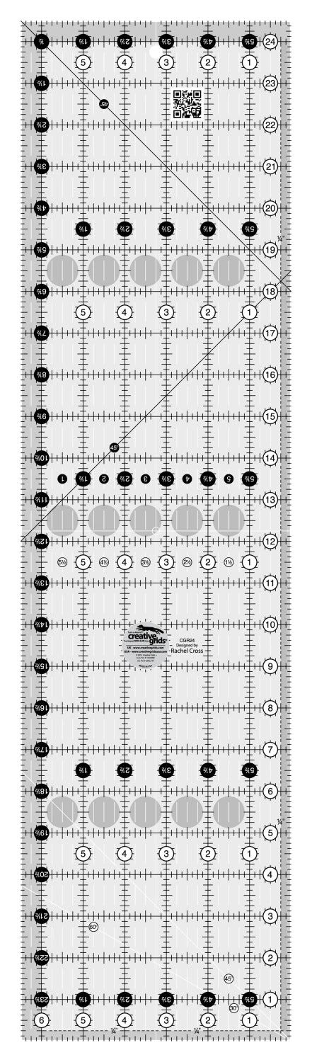 Creative Grids 6.5 x 24.5 Non-slip ruler