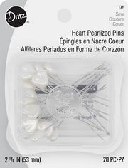 Heart Pearlized Pins