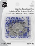 Ultra-Fine Glass Head Pins 150ct Dritz