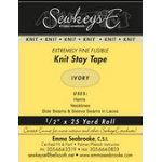 Fusible Knit Stay Tape .5in Extremely Fine Ivory
