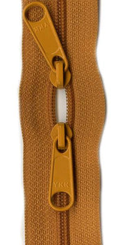 Handbag Zipper 30in Double-Slide - Gold
