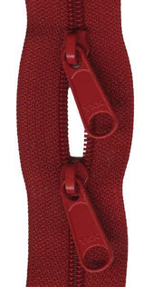 Handbag Zipper 30in Hot Red