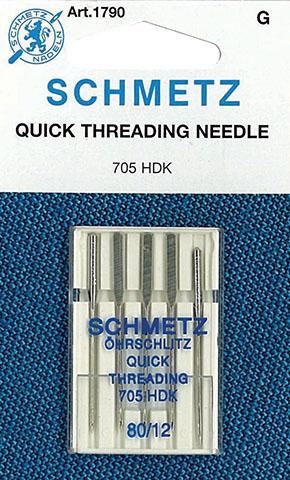 Schmetz Quick Threading Needles 80/12 5/pk