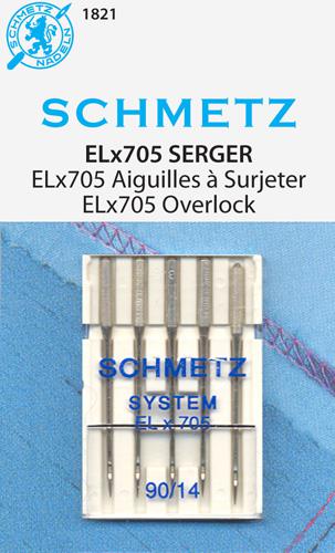 Schmetz ELX705 Chrome Finish 90/14 5pk