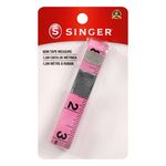 Singer Pink Tape Measure-Fiberglass 60in