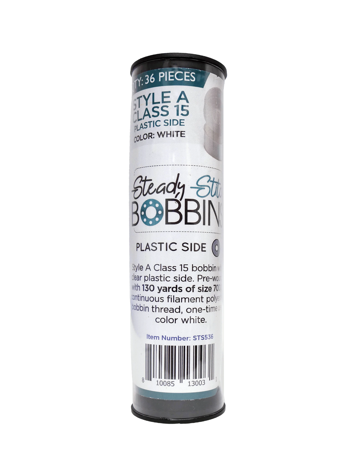 Steady Stitch 60wt Pre-wound Bobbins - 36 pieces - For embroidery