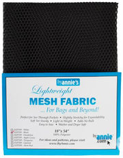 Mesh Lite Weight Black 18in x 54in