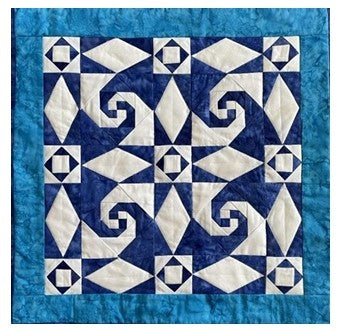 Snail Storm Wall Hanging or Quilt Block