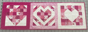 Pink Mosaic Valentine Wall Hanging or Table Topper