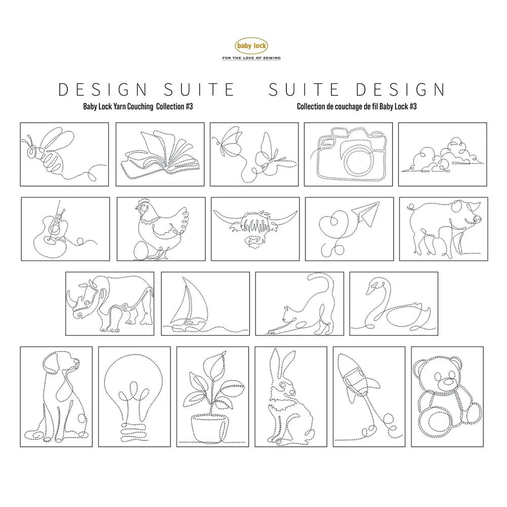 Design Suite Yarn Couching Embroidery Collection #3