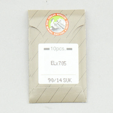 ORGAN ELX705 NEEDLE SIZE 90/14 10 PACK